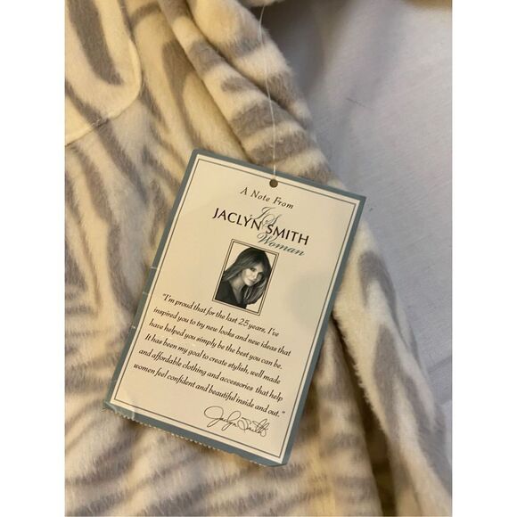 Jaclyn Smith 2x animal print pajamas fleece gown new rn# 42000 - Picture 2 of 6